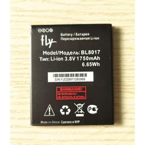 AZK High Quality New 1750mAH BL 8017 BL8017 Battery for Fly BL8017 Mobile Phone Battery 3.8V