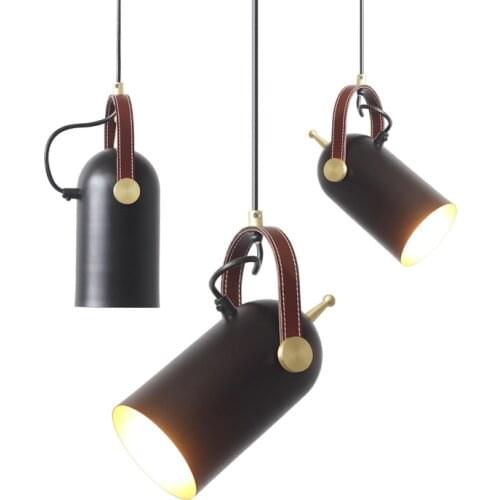 American Nordic decorative Pendant Lights bedroom bedside lamp bar table Led lamp wrought iron industrial wind small Loft Light