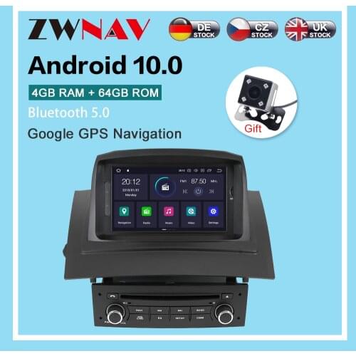 Android10.0 64GB Car radio player GPS Navigation for Renault Megane 2 Fluence 2002-2009 Multimedia Player Radio stereo headunit