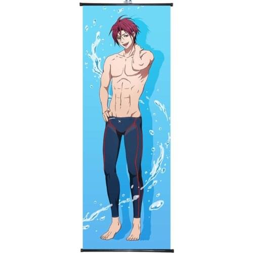 Free! Iwatobi Swim Club Poster Wall Scroll Painting Anime Manga Decorative Pictures For Bedrooms