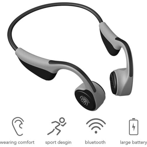 Wireless bluetooth headset waterproof sports bone conduction headset multi-point link USB 5.0 with microphone touch stereo