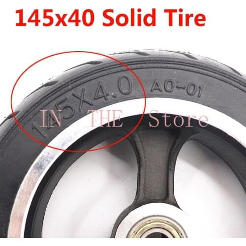 145x40 Fast Wheel Fo Widened Rear Wheel 6 Inch Electric Scooter 145x4.0 Solid Tire 6x2 Aluminum Wheel Tire