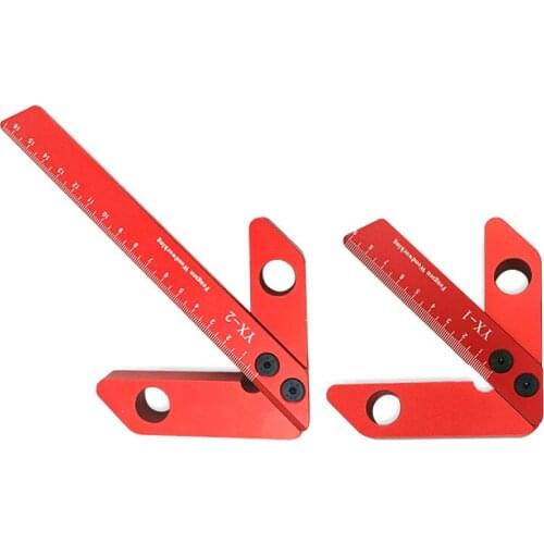 Woodworking Center Finder Square Center Scriber 45/90 Degree Right Angle Line Gauge Carpenter Ruler Woodwork Measuring Tool