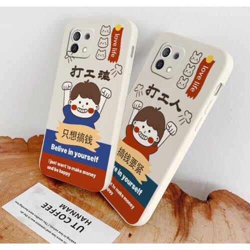 Cute Hitman Phone Case For Xiaomi Mi 11 10T 10T Pro 10 S lite Ultra 9T 9 8 Note 10 Pro Poco F3 F2pro X2 Liquid Silicone Cover