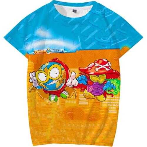Boys And Girls Super Zings Clothes New Harajuku Style Superzings Game 3d Printing T-Shirt Kids Baby Clothing 2021 Short sleeve