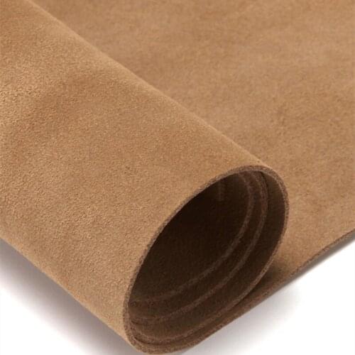 Two-layer Turn Fur Soft Breathable Cowhide Leather Fabric DIY Anti-Fur Frosted Leather Shoe Bag Lining Material Tela De Cuero