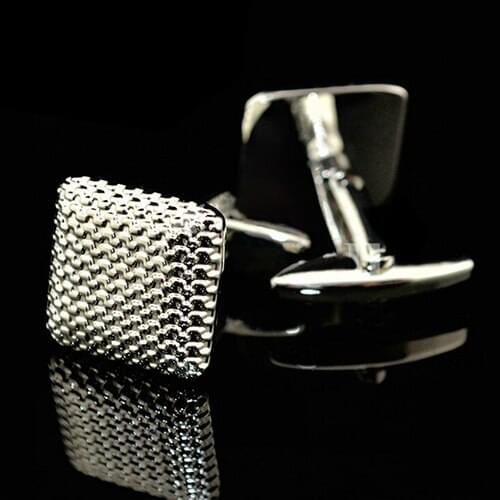 Gentleman Men Business Shirt Cufflinks Wedding Party Gift Silver Color Cuff Link
