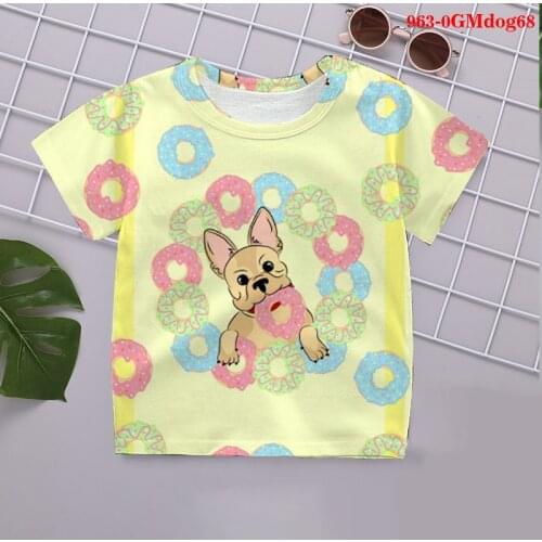 Dog 3D T Shirts Anime Casual Streetwear baby Boy cartoon Kids Fashion clothes Children Printed T-shirt toddler girls clothes