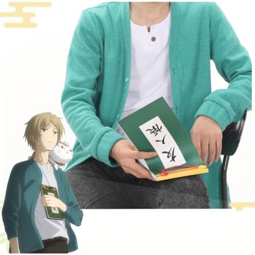 Anime Natsumes Book Of Friends Cosplay Costumes Natsume Takashi Cosplay Costume Halloween Carnival Party Green Coat