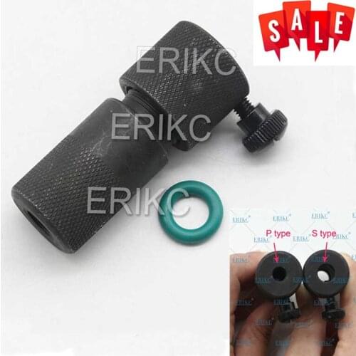 ERIKC Oil Nozzle Collector Tool E1024020 P-Type 7mm S-Type 9mm for Bosch for Denso CAT Common Rail Injector for Test Bench