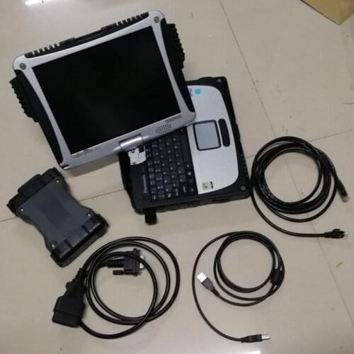 MB Star C6 SD Connect Compact C6 with DOIP V06.2021 software X-entry in Used laptop Cf19 4G I5 CPU Auto Diagnosis Tool Code Read