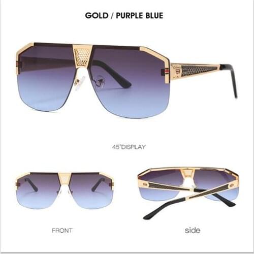 Metal square sunglasses UV400 Femininity dress up fashion sunshade mirror Designer brand glasses wholesale