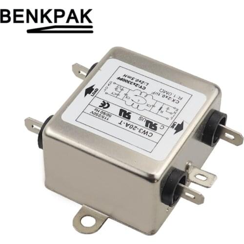 115V/250V 20A AC Power Single Phase EMI Filter CW3-20A-T Connector