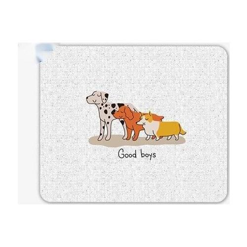 Office Computer Desk Mat Table Keyboard Mouse Pad Funny Dog Personality Cute Good Dog Non-slip Mat Gamer Mousepad Mat