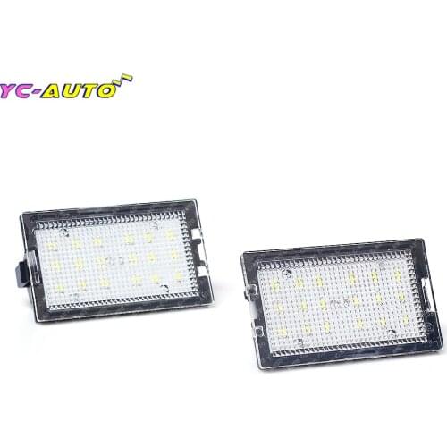 Pair LED license Number Plate Light Lamp fit For Discovery Series 3/LR3 4/LR4 Freelander 2/LR2 Range Rover Sport