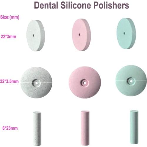 Dental Trimming Polishing Wheels Burs Silicone Polishers Disk Coarse Fine Working On PFM Crowns Resin Base