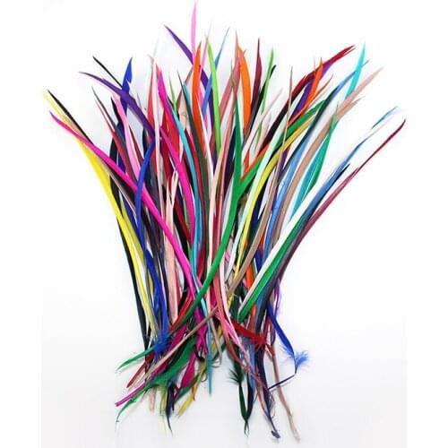 Supply various colors of 12-20cm high quality goose feather torn unilateral color feathers wholesale feather products