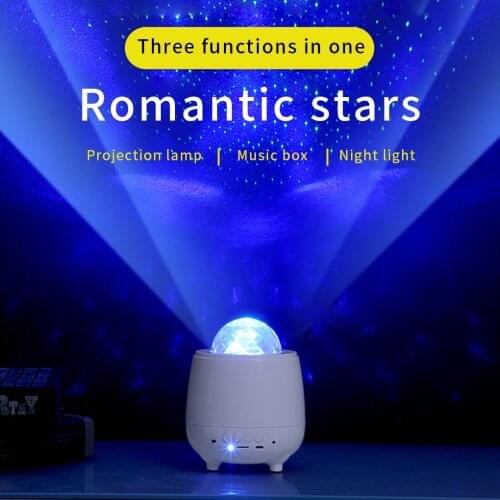 Colorful LED Star Light Projector Rotating Gypsophila Night Lights Bluetooth Music USB Nebula Lamp Starry Sky Galaxy Light Decor