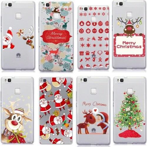 Merry Christmas For Huawei P9 Lite mini Case Cover 360 Lovely Cases For Huawei P20 Lite Mate 10 P9 P8 P10 Lite 2017 P Smart Case