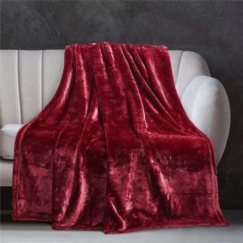 Super Soft Blanket Flannel Aircraft Sofa Use Office Children Blanket Towel Travel Fleece Mesh Portable Car Travel Cover Blanket