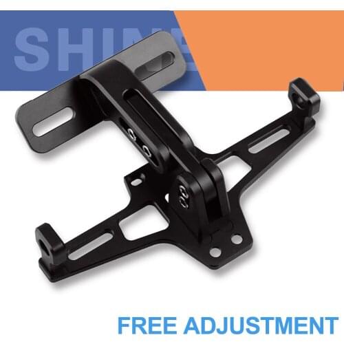 Universal CNC Aluminum Motorcycle Rear License Plate Mount Holder Car Accessories