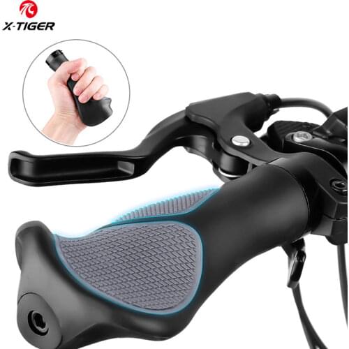 X-TIGER Bicycle Handlebar Comfy Soft Bike Rubber Grips Cover Anti-Skid Shock-absorption Mountain Racing Bike Handle Bar Casing