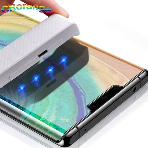 UV Glass Screen Protector HW mate 20 pro case friendly UV Liquid Full Glue tempered glass for Huawei mate 30 Pro P30 Pro film