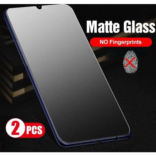 2PCS Matte Frosted Protective Glass For Poco F3 X3 X 3 Pro NFC Redmi Note 7 8 9 8T 9T 7A 8A 9A 9C Touch Screen Protectors Film