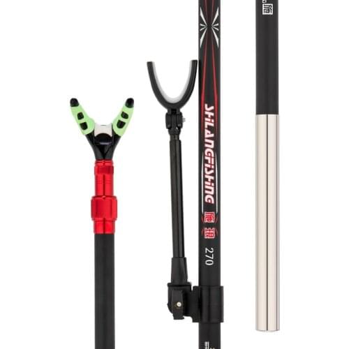 1.7m-3.0m Carbon Fishing Rod Rack Battery Brack Fishing Sticks Pesca Holdder Fishing Box Rack with Ground Plug Fishing Gear