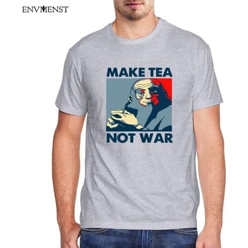 2021 Harajuku T Shirt Men Clothing 100% Cotton Make Tea Not War Oversized Graphic Shirt Vintage Mens Short Sleeve Tees Tops 3xl