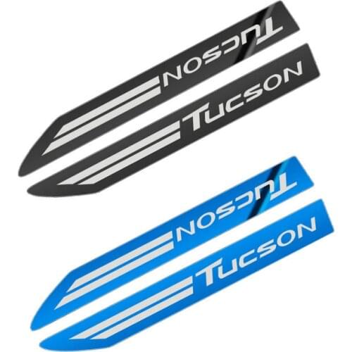 2pcs Car Styling 3D Metal Car Body Side Fender Sticker Emblem Badge Decal For Hyundai Tucson 2019 Accessories