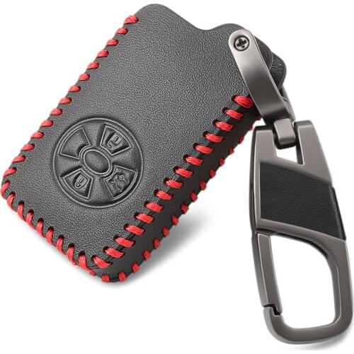3 Button Leather Car Remote Key Cover Fob Case for Toyota RAV4 2009 2011 RAV 4 Yaris Estima Alphard Vellfire Avalon Vitz Ractis