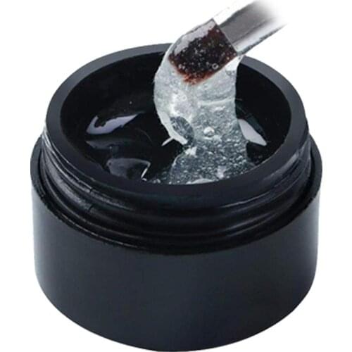 5ml Fiber Base Coat Nail Gel Strengthening Repairing Broken Nails Glossy Soak Off UV Nail Gel Varnish