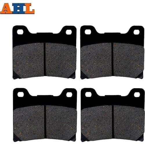 2 Pairs Motorcycle Brake Pads for YAMAHA RD 500 LC RD500LC 1984-1986 Black Brake Disc Pad