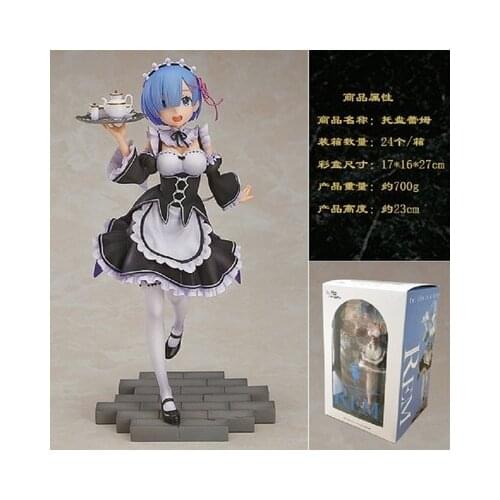 22CM Anime Re:Life in a different world from zero Brianna Knickerbocker Rem doll Model toys Gift