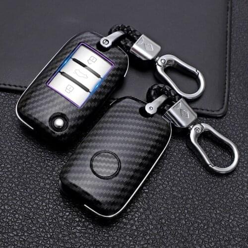 Carbon Fiber Car Remote Key Full Cover Case Shell For Roewe RX5 2017 i6 ERX5 i5 RX8 RX3 For MG6 MG ZS EV EZS HS EHS