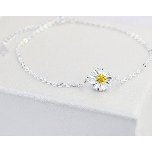 Beadsnice 925 Sterling Silver Bracelet Anklet Foot Chain Simple Dainty Cute Simple Adjustable Small Ball ID 40362