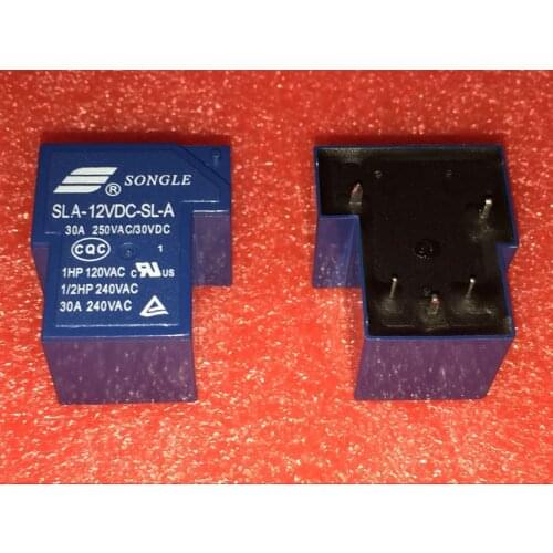 Free Shipping 100% new original relay 10pcs/lot SLA-12VDC-SL-A 5PIN 30A 250VAC T90 12V
