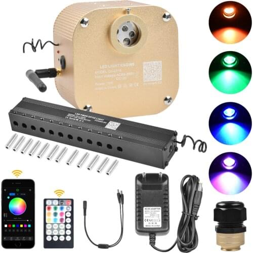 Bluetooth 16W Twinkle Fiber Optic Light Engine with Shooting Meteor Effect