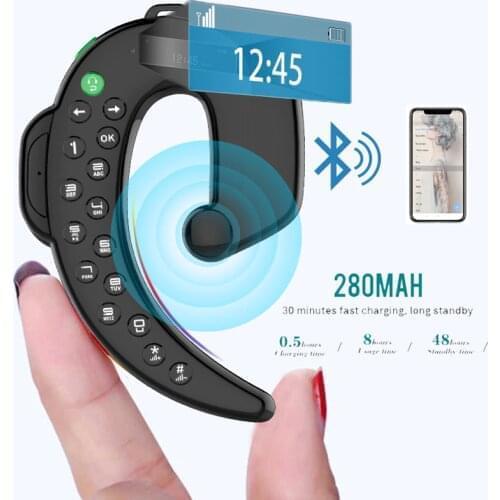 Bluetooth 5.0 Earphone Wireless Headset Voice Call with Microphone Support TF SIM Card Slot Bluetooth Dialer Earphones