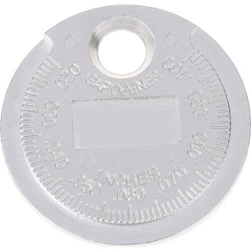 Hot Sale 1pc 0.6-2.4mm Range Spark Plug Gage Caliber Measuring Tool Spark Plug Gap Gauge Measurement Tool Coin- Type