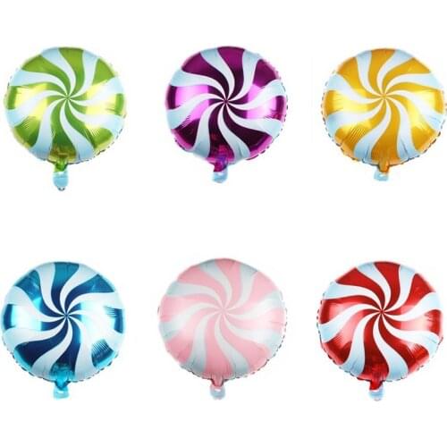 2pcs 18 inch new product windmill candy lollipop aluminum film balloon childrens toy birthday party event supplies