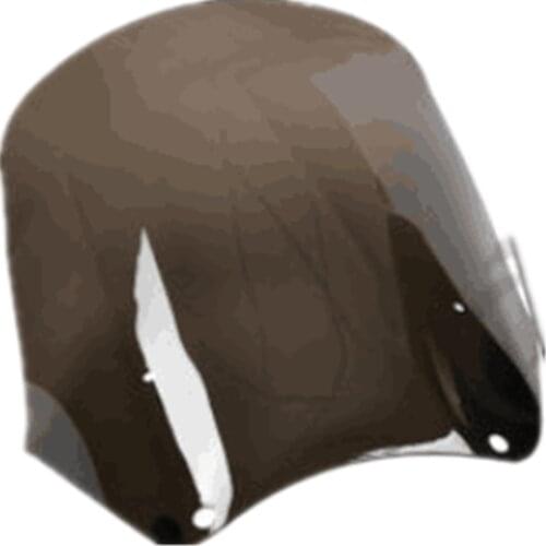 Motorcycle 15'' Smoke/Clear Plastic Windshield Windscreen For Harley Dyna Fat Bob FXDF 08-17