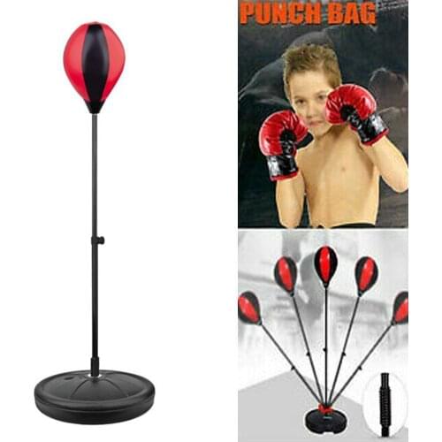 Adjustable Vertical boxing ball Fitness Boxing Punch Pear Relaxed Speed Ball Bag Speed For Kids Punching Boxing Bag E2G6