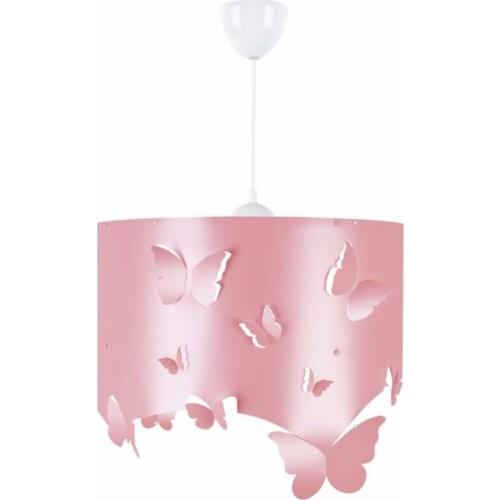 Butterfly 3D Single Pendant Lamp Chandelier Pink Chandelier Width: 37 cm (approx) Chandelier Height: 55 cm (adjustable)