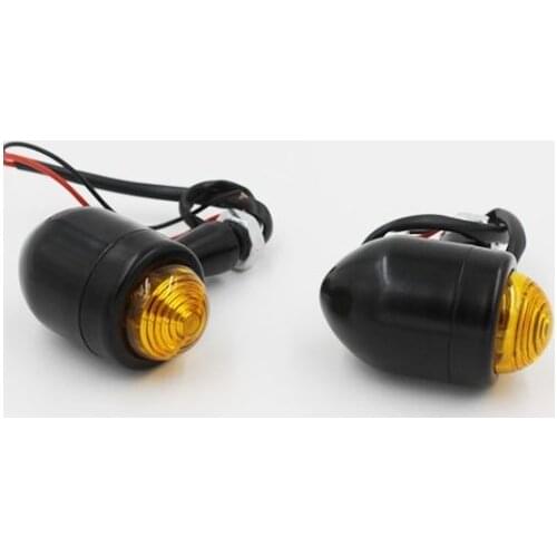 Pair Motorcycle Accessories Mini Bullet Amber Turn Signal Light Indicator For Honda Suzuki Yamaha Ducati