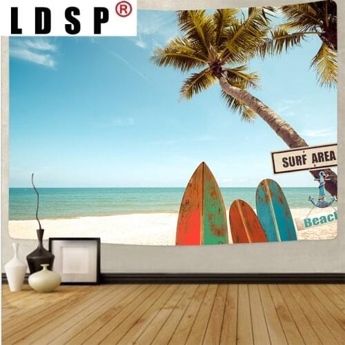 LDSP Beach Tapestry Wall Hanging Beautiful Sea Sunset Landscape Tapestries Background Beach Towel Bohemian Mandala Home Decor