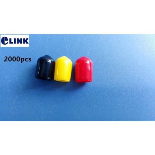 2000PCS ST dust cap for ST optical adapter coupler yellow black red color ftth fibra optica ftth connector factory supply ELINK