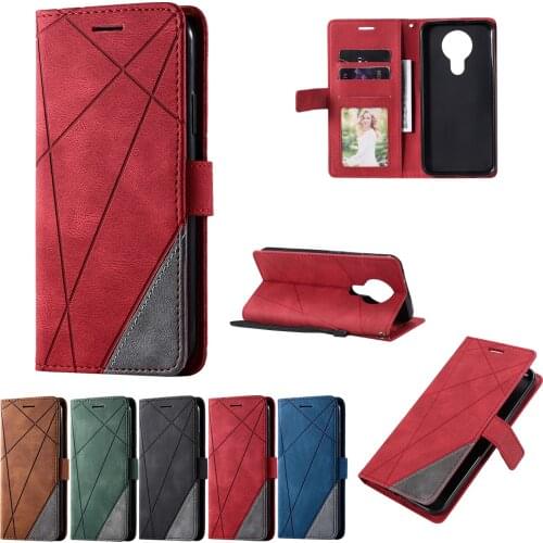Luxury Flip Phone Case for Nokia 2.4 3.4 5.3 1.3 2.3 7.2 6.2 3.2 Etui Card Holder Folded Stand Shockproof Full Protection Cover