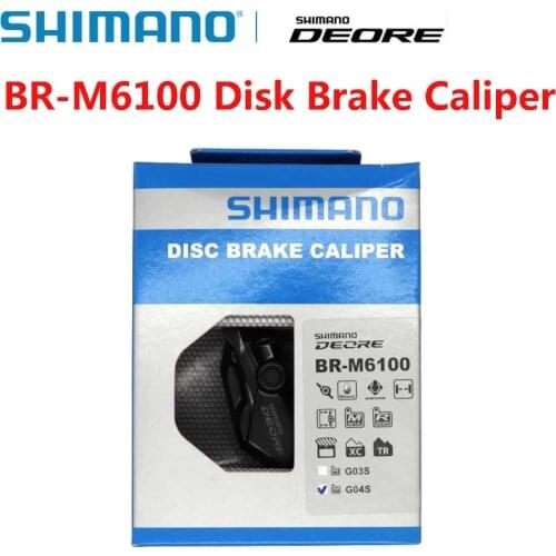 Shimano DEORE BR M6100 BR-M6100 Hydraulic Disc Brake Calipers With G03S G04S Pads BR-M6100 bike Bicycle MTB Brake Calipers